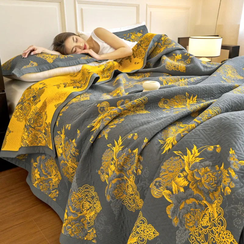 R - بطانية وغطاء أريكة من قماش - مراجعة Muslin Cotton Bedspread وسعره
