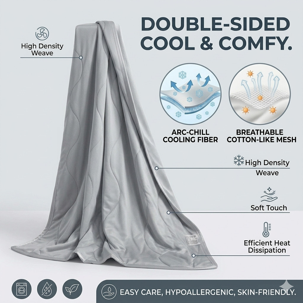 بطانية خفيفة الوزن وقابلة للتن - مراجعة Cooling Blanket Hot Sleepers وسعره