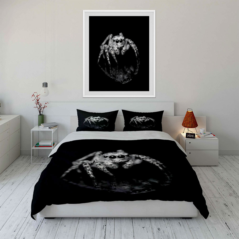 طقم غطاء لحاف بنمط العنكبوت ال - مراجعة Duvet Cover Sets With Zipper وسعره